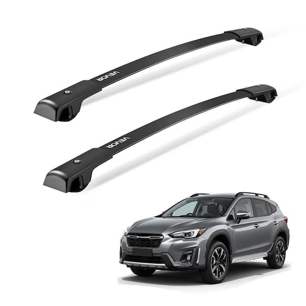 Roof Rack Cross Bars, 200 lbs. Load Capacity Rack, Subaru Crosstrek 2018-2024, Heavy Duty Aluminum, Roof Rail Cargo