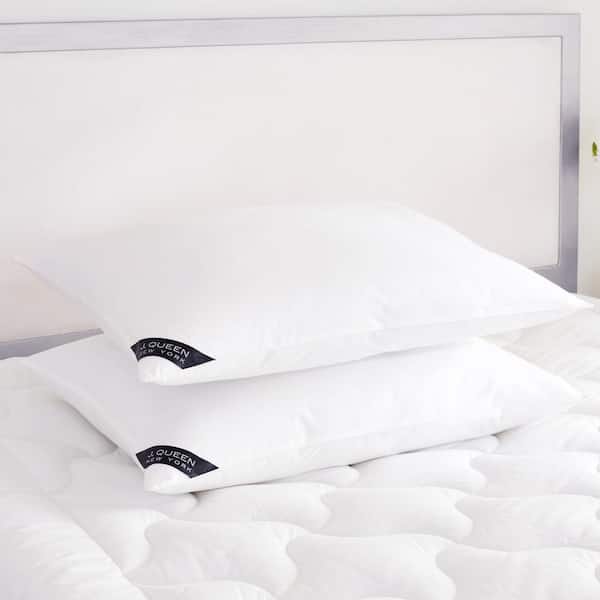 Unbranded Elegance Medium White Cotton King Pillow Pair