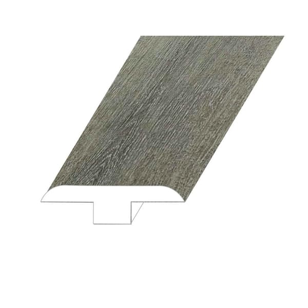 Montserrat Omnia Light Onyx 0.5 in. Thick x 1.8 in. Wide x 94.5 in. Length Vinyl T-Molding