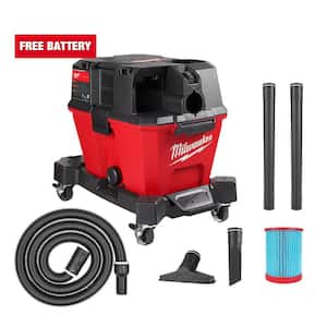 M18 FUEL 6 Gal. Cordless Wet/Dry Shop Vacuum with Filter, Hose, and Accessories