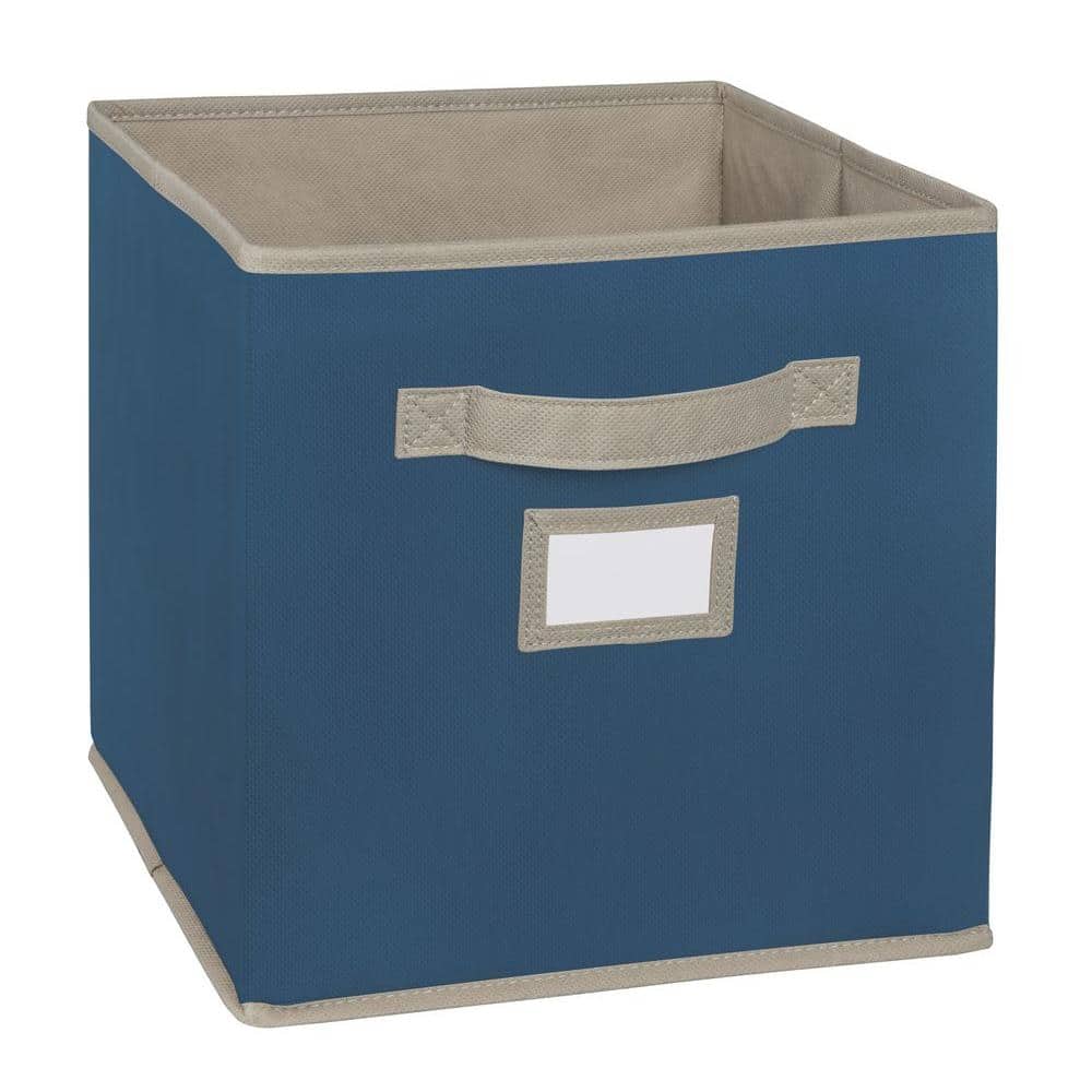 ClosetMaid 11 in. D x 11 in. H x 11 in. W Teal Fabric Cube Storage Bin