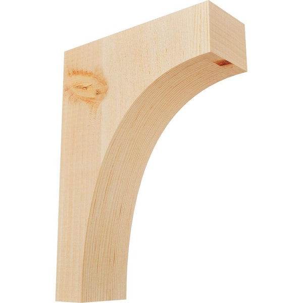 Ekena Millwork 3-1/2 in. x 10 in. x 14 in. Douglas Fir Huntington Smooth Corbel