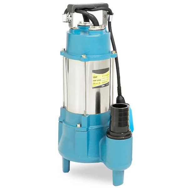 XtremepowerUS 1.6 HP Stainless Steel Submersible Sewage/Effluent Pump with Tethered Switch 220-Volt