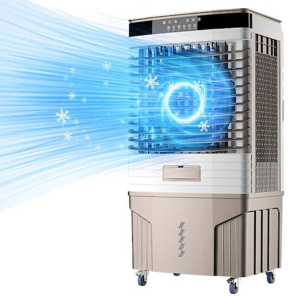 3960 CFM Indoor Portable Evaporative Cooler for 950 sq. ft. 3-Speed Air Cooler with 21 Gal. Tank, Remote, 12H Timer