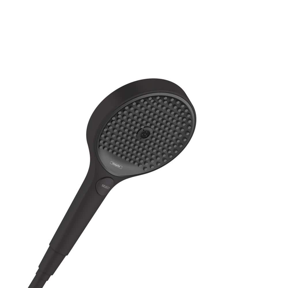 Matte Black Transitional Handheld 3-Jet Showerhead with Filter