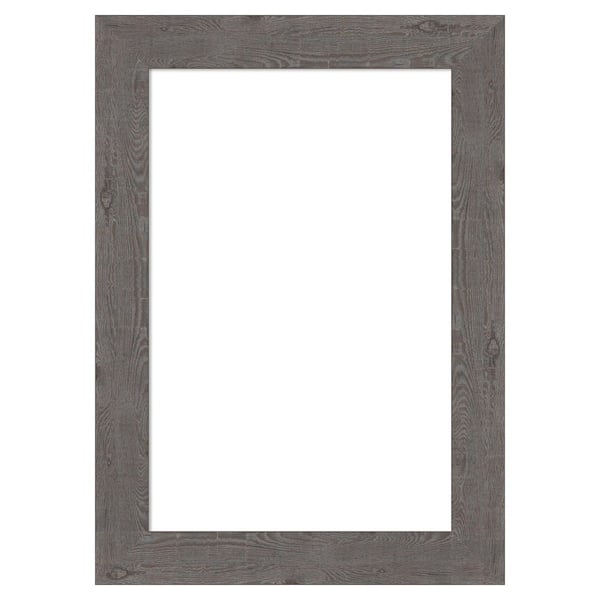 Rustic Plank Grey Narrow 15 in. x 21 in. Polystyrene Framed Dry Erase Magnetic Memo Board