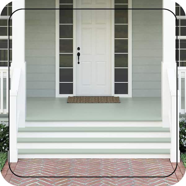1 gal. #PPU11-13 Frosted Jade Textured Low-Lustre Enamel Interior/Exterior Porch and Patio Anti-Slip Floor Paint