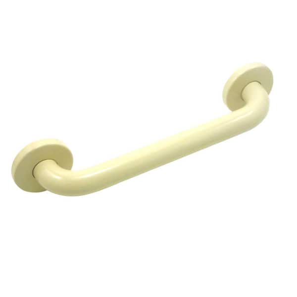 WingIts Premium 18 in. x 1.25 in. Polyester Painted Stainless Steel Grab Bar in Bone (21 in. Overall Length)