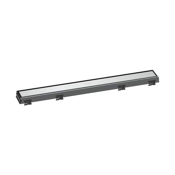 Hansgrohe RainDrain Match Stainless Steel Linear Tileable Shower Drain Trim for 23 5/8 in. Rough in Chrome