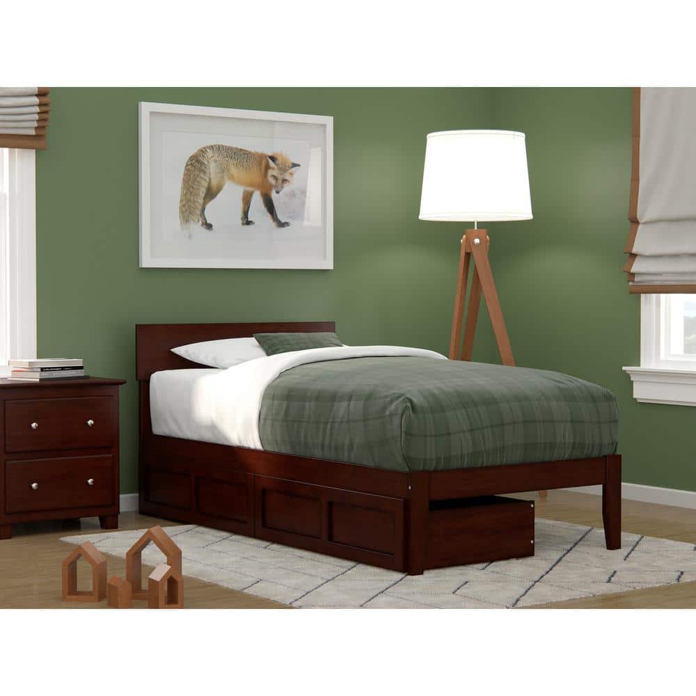 Reviews for AFI Boston Walnut Twin Solid Wood Storage Platform Bed with