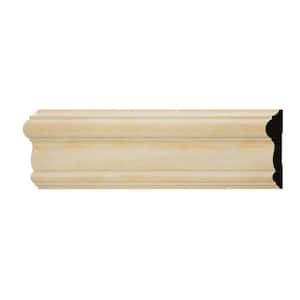 WM297 0.69 in. D x 3 in. W x 6 in. L Wood (Pine) Chair Rail Sample