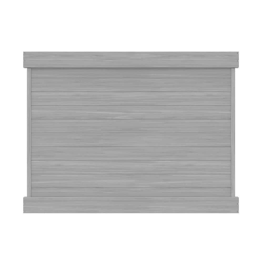 Driftwood Gray Vinyl Privacy Fence Panel Kit, 6 ft. x 8 ft.