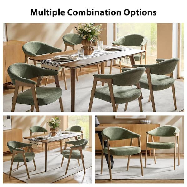 JAYDEN CREATION Elisa Moss Polyester Mid-Century Modern Dinning