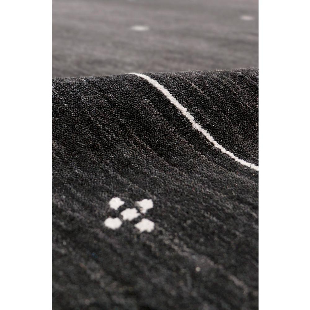 Elegant Gramercy 5' x 7' Hand-Loomed Gray Wool & Silk Area Rug