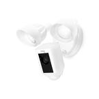 Outdoor Wi-Fi Cam with Motion Activated Floodlight, White