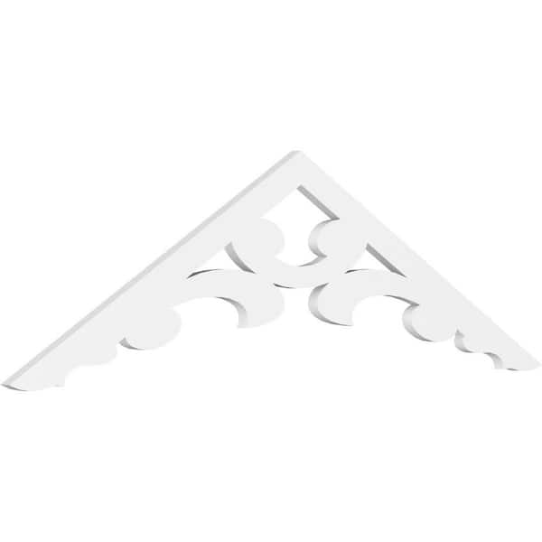 Ekena Millwork Vienna 1 in. D x 17-1/2 in. W x 60 in. L Signature Urethane Gable Pediment