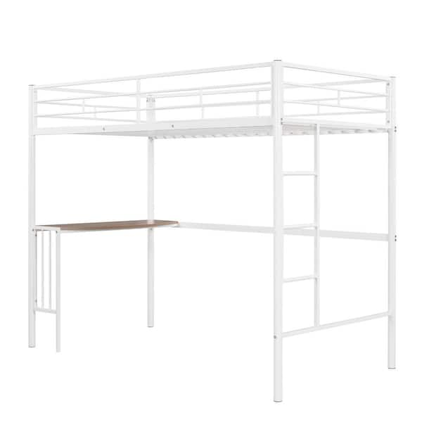 Ikea loft bed white cheap metal