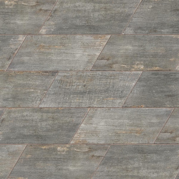 Merola Tile Retro Naveta Cendra 7 in. x 8 in. Porcelain Floor and Wall Take Home Tile Sample