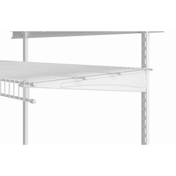 ShelfTrack White Steel Adjustable Mount Track Bracket for 20 in. D Shelves (22 in. L)