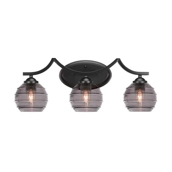 Unbranded Cleveland 23 in. 2-Light Matte Black Vanity Light