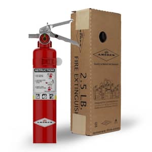 Kidde Basic Use Fire Extinguisher with Easy Mount Bracket & Strap,  1-A:10-B:C, Dry Chemical, One-Time Use 21030926 - The Home Depot