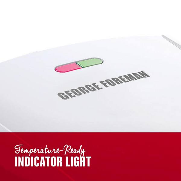 George Foreman 4-Serving Removable Plate Electric Indoor Grill and