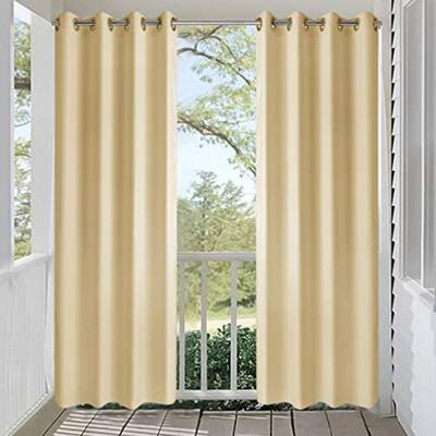 Eyelet Ring Top PEBBLE Design LINED Pair of Curtains in 3 Colours 