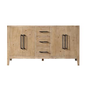 Laurel 59.2 in. W x 21.6 in. D x 33.1 in. H Bath Vanity Cabinet without Top in in Weathered Fir