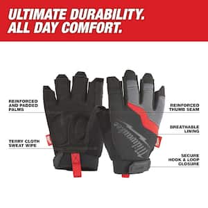 XX-Large Fingerless Work Gloves
