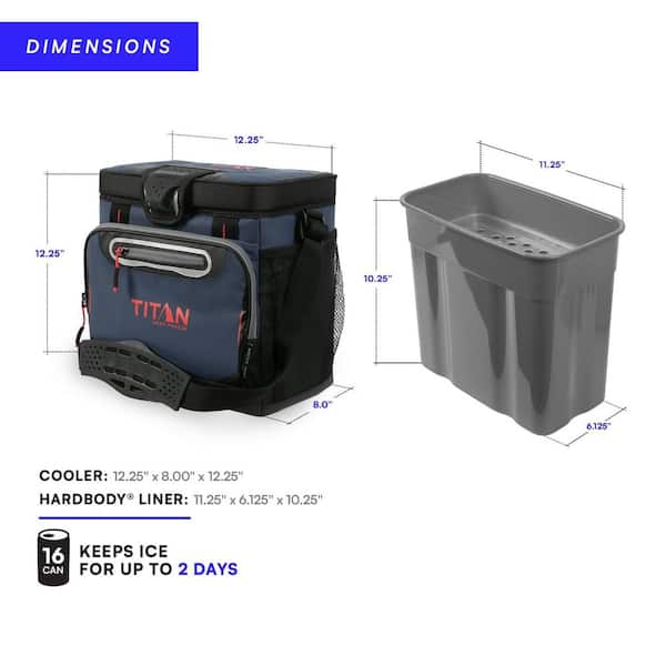 ITOPFOX 8 Qt. Food & Beverage Deep Freeze Cooler with Zipperless