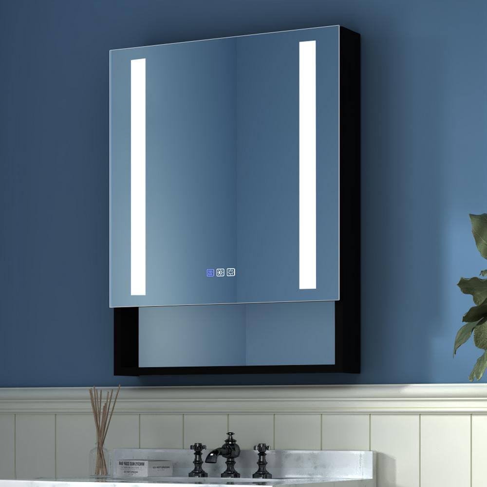24 in. W x 32 in. H Surface/RecessedMount Rectangular LED Bathroom