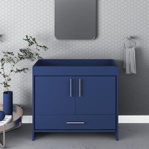 Pacific 40 in. W x 18 in. D x 33.88 in. H Bath Vanity Cabinet without Top in Navy