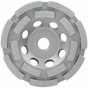 4.5 in. Double Row Segmented Diamond Grinding Cup Wheel with 5/8 in. -11 Nut