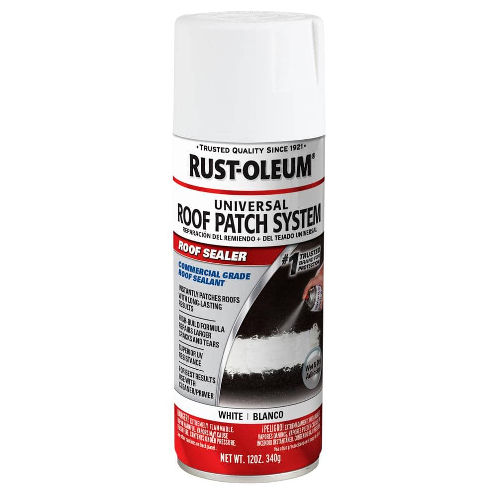Rust-Oleum 12 oz. White Roof Patch Sealer Spray-345814 - The Home Depot
