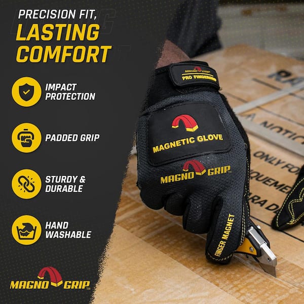 MagnoGrip Pro FingerGrip Large Magnetic Glove with Touch-Screen
