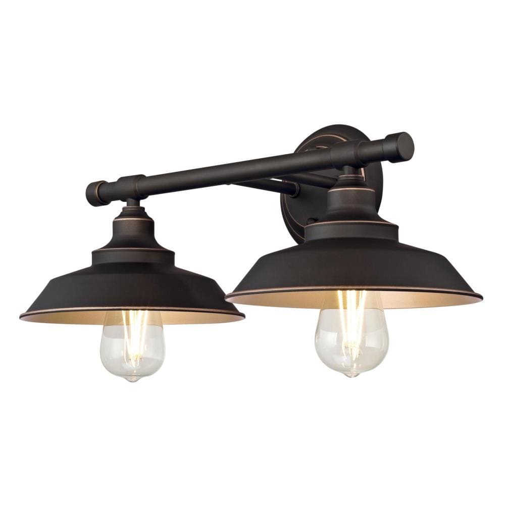 Bronze Industrial-Style Direct Wired Outdoor Wall Light Fixture