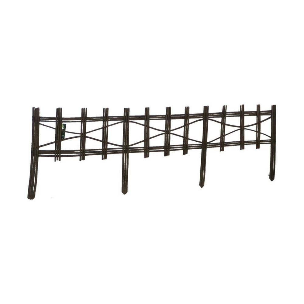 MGP 4 ft. Picket Fence Style Willow Edging WE411 The Home Depot