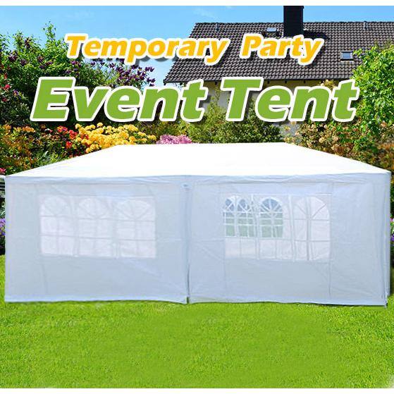White 10'x20' Portable Metal Frame Wedding Canopy Tent