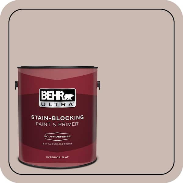 BEHR ULTRA 1 gal. #N170-3 Gray Ashlar Extra Durable Flat Interior Paint & Primer
