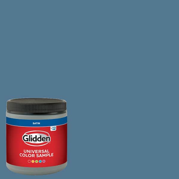 Glidden 8 oz. PPG1156-5 Smoke Blue Satin Interior Paint Sample