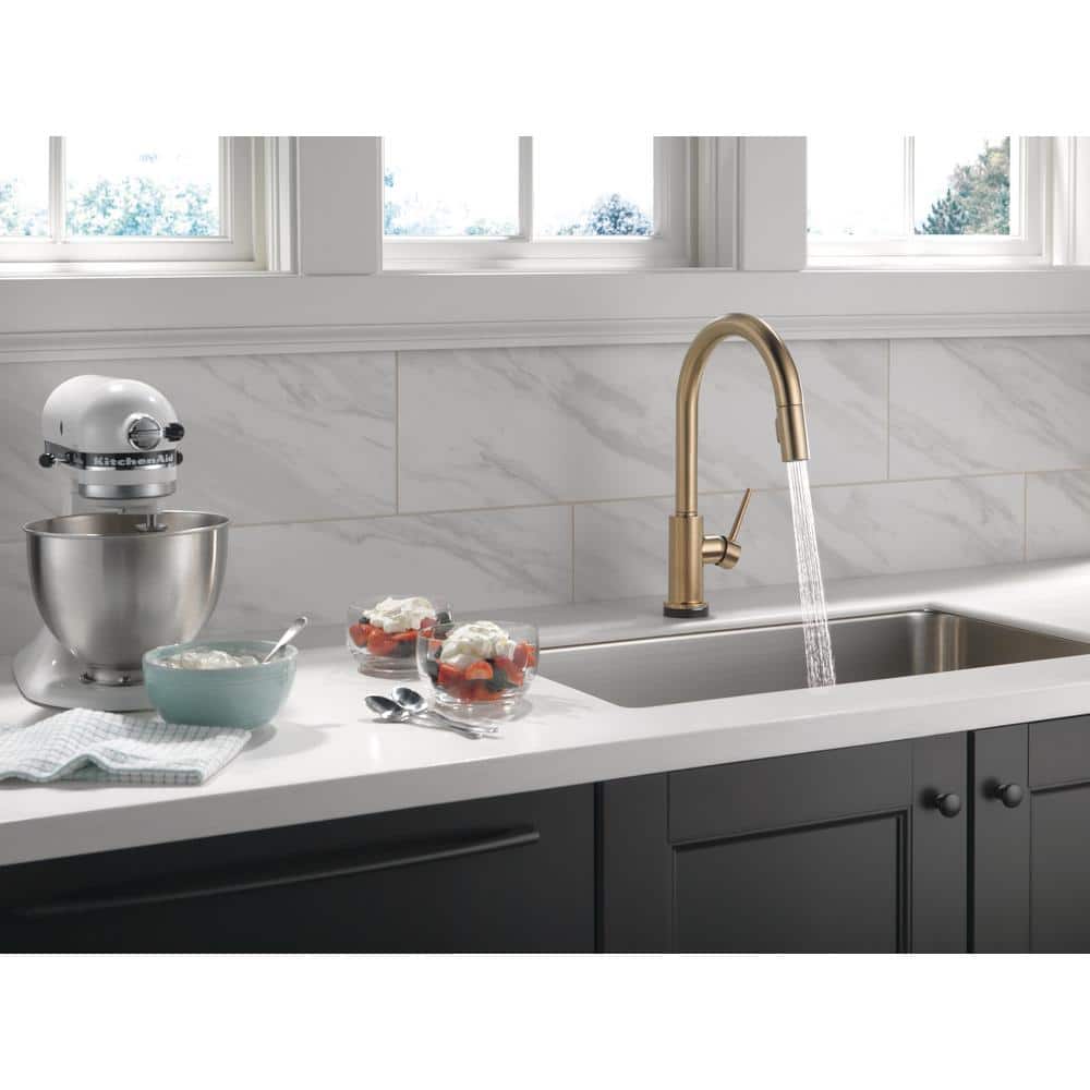 Modern Elegance Touch-Control Bronze Kitchen Sink Faucet with Pull-out Spray