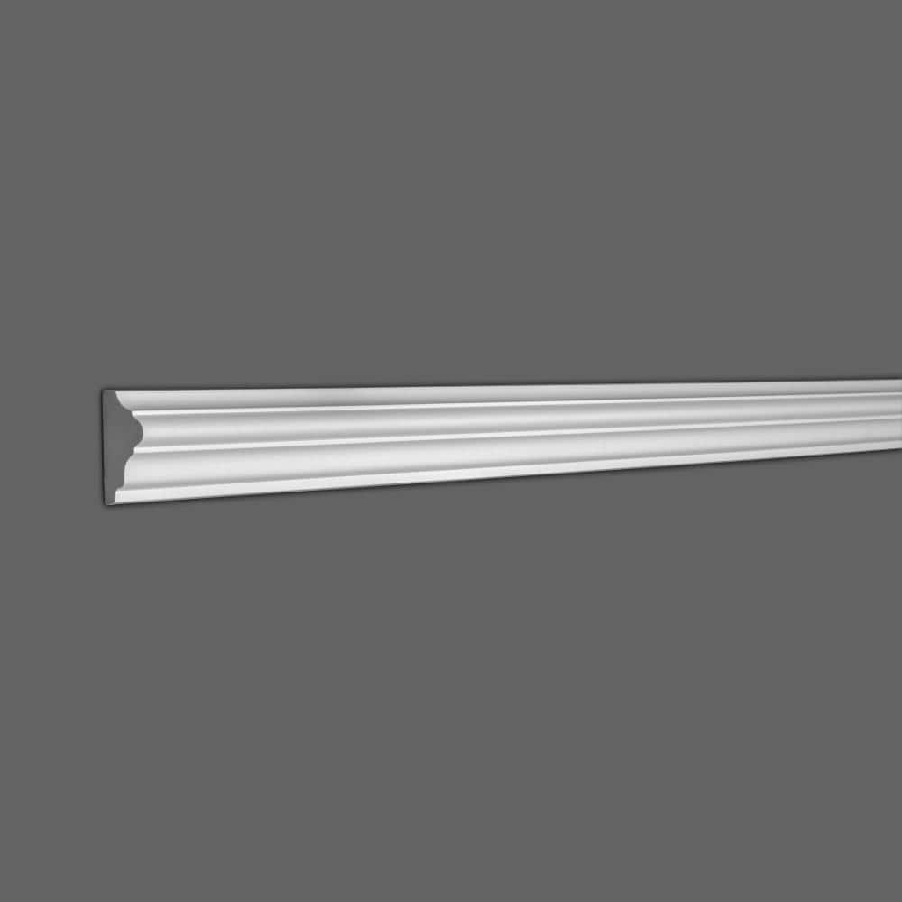 6-inch White Polyurethane Panel Moulding Sample