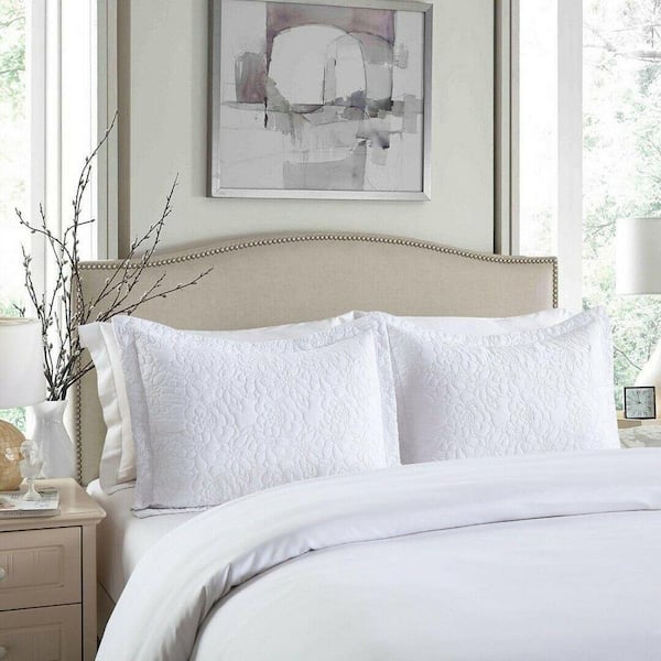 RP Polyester Embroidered Pillow Shams Standard Size Pillow Protector