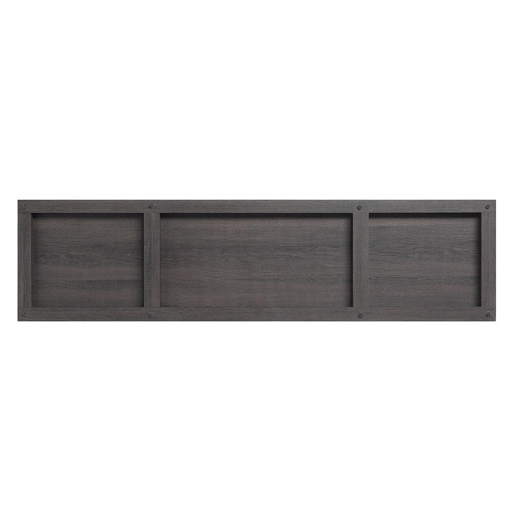 Franklin 60" Dark Brown Wood TV Stand with Cabinets