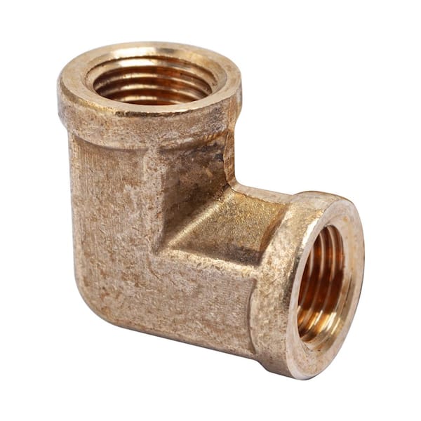 LTWFITTING 1/8 in. FIP Brass Pipe 90° Elbow Fitting (5-Pack)