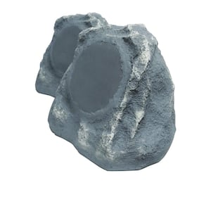 Bluetooth Outdoor Rock Speakers, Slate Grey