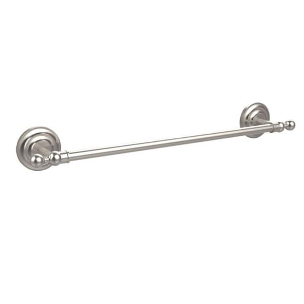 Allied Brass Que New Collection 30 in. Towel Bar in Satin Nickel
