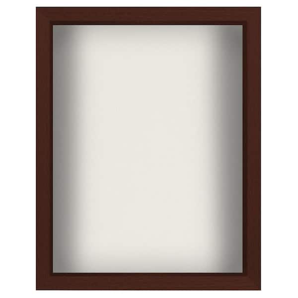 Americanflat 11 in. x 14 in. Mahogany Shadow Box Frame for Wall and Tabletop