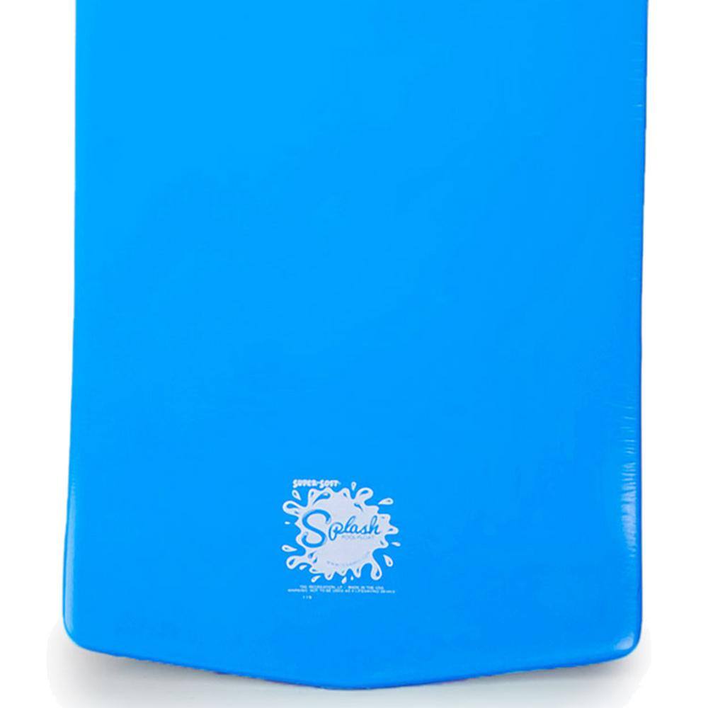 Bahama Blue Foam Lounger Pool Float with Roll Pillow