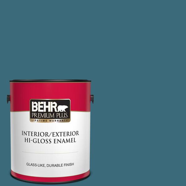 BEHR PREMIUM PLUS 1 gal. #S460-6 Mammoth Mountain Hi-Gloss Enamel Interior/Exterior Paint